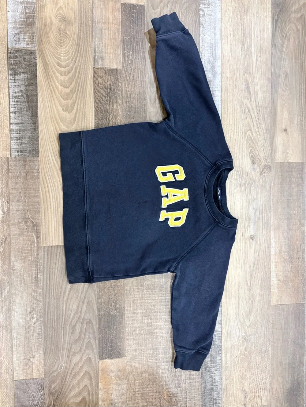 GAP Navy Sweatshirt with Yellow Lettering